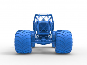 Monster truck base Scale 1 to 25 3D-printmodel