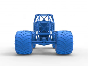 Monster truck base Scale 1 to 25 3D Print Model