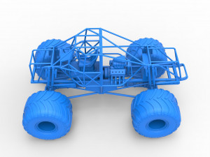 Monster truck base Scale 1 to 25 3D-printmodel