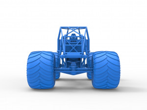 Monster truck base Scale 1 to 25 3D-printmodel