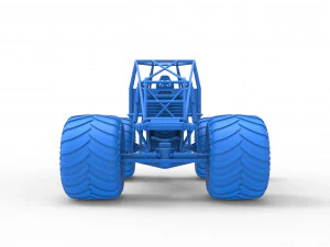 Monster truck base Scale 1 to 25 3D Print Model