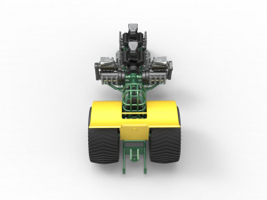 Pulling tractor with 4 engines V8 Version 4 Scale 1 to 25 Model do druku 3D