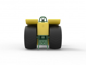 Pulling tractor with 4 engines V8 Version 4 Scale 1 to 25 Model do druku 3D