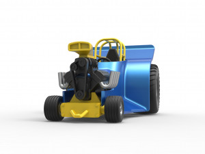 Mini Rod pulling tractor 4 Scale 1 to 25 Model do druku 3D