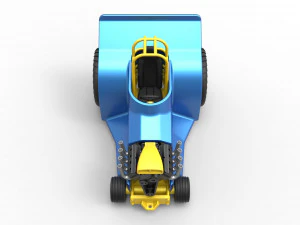 Mini Rod pulling tractor 4 Scale 1 to 25 3D Print Model