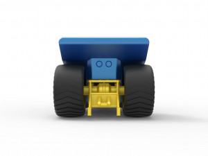 Mini Rod pulling tractor 4 Scale 1 to 25 Model do druku 3D