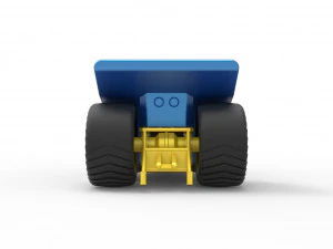 Mini Rod pulling tractor 4 Scale 1 to 25 3D Print Model