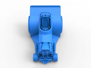 Mini Rod pulling tractor 4 Scale 1 to 25 3D Print Model