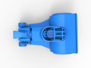 Mini Rod pulling tractor 4 Scale 1 to 25 3D Print Model