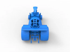 Mini Rod pulling tractor 4 Scale 1 to 25 3D Print Model