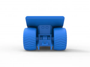 Mini Rod pulling tractor 4 Scale 1 to 25 3D Print Model