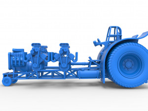 Pulling tractor with 5 engines V8 Version 2 Scale 1 to 25 Modelo de impresión 3D