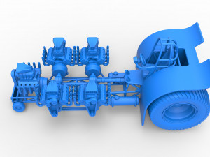 Pulling tractor with 5 engines V8 Version 2 Scale 1 to 25 Modelo de impresión 3D
