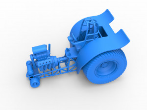 Fun short Super modified Pulling tractor Scale 1 to 25 Model Cetak 3D