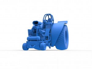 Fun short Super modified Pulling tractor Scale 1 to 25 Model Cetak 3D