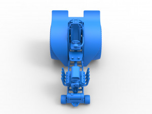 Fun short Super modified Pulling tractor Scale 1 to 25 Model Cetak 3D