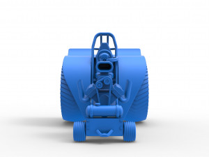 Fun short Super modified Pulling tractor Scale 1 to 25 Model Cetak 3D