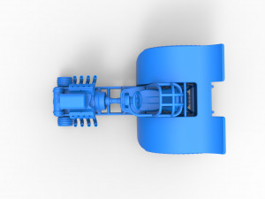 Fun short Super modified Pulling tractor Scale 1 to 25 Model Cetak 3D