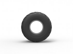 Monster Jam tire 12 Scale 1 to 25 3D-Druckmodell