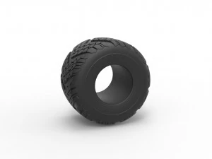 मॉन्स्टर जैम टायर 13 स्केल 1 से 25 3D प्रिंट मॉडल