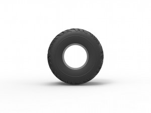 Monster Jam tire 13 Scale 1 to 25 3D-Druckmodell
