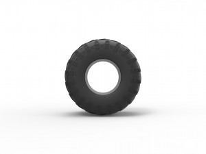 Monster Jam tire 2 Scale 1 to 25 Model Cetak 3D