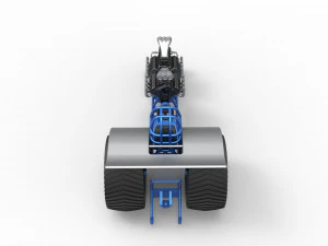 Pulling tractor with 2 engines V8 Version 4 Scale 1 to 25 3D Print Model