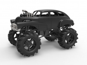Mud truck 3 Scale 1 to 25 3D Print Model
