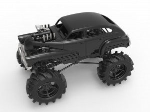 Mud truck 3 Scale 1 to 25 3D 프린트 모델
