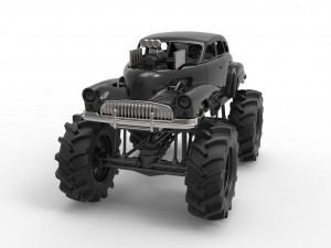 Mud truck 3 Scale 1 to 25 3D 프린트 모델