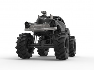 Mud truck 3 Scale 1 to 25 3D 프린트 모델