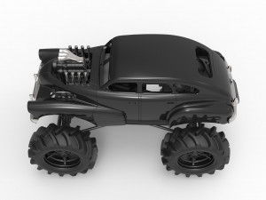 Mud truck 3 Scale 1 to 25 3D 프린트 모델