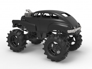 Mud truck 3 Scale 1 to 25 3D 프린트 모델