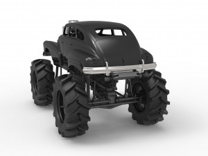 Mud truck 3 Scale 1 to 25 3D 프린트 모델