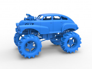 Mud truck 3 Scale 1 to 25 3D 프린트 모델