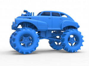 Mud truck 3 Scale 1 to 25 3D 프린트 모델