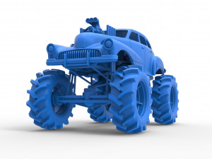 Mud truck 3 Scale 1 to 25 3D 프린트 모델