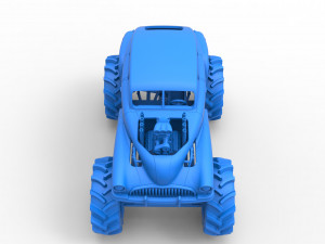Mud truck 3 Scale 1 to 25 3D 프린트 모델