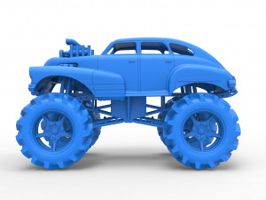 Mud truck 3 Scale 1 to 25 3D 프린트 모델