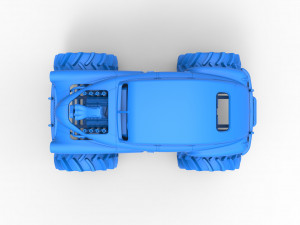 Mud truck 3 Scale 1 to 25 3D 프린트 모델