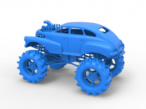 Mud truck 3 Scale 1 to 25 3D 프린트 모델