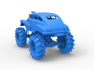 Mud truck 3 Scale 1 to 25 3D 프린트 모델