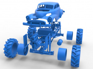 Mud truck 3 Scale 1 to 25 3D 프린트 모델