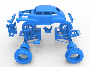 Mud truck 3 Scale 1 to 25 3D 프린트 모델
