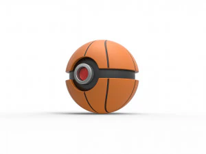 バスケットボール風のオーブ 3Dプリントモデル