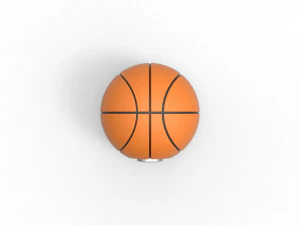 バスケットボール風のオーブ 3Dプリントモデル