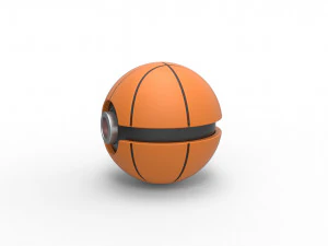 バスケットボール風のオーブ 3Dプリントモデル