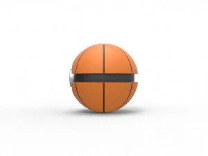 バスケットボール風のオーブ 3Dプリントモデル