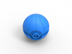 バスケットボール風のオーブ 3Dプリントモデル