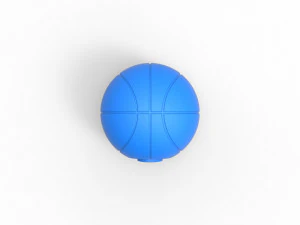 バスケットボール風のオーブ 3Dプリントモデル